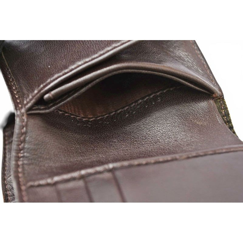 Fendi Wallet Bifold Zipper Style Fold Zucca Pattern Brown — view 8