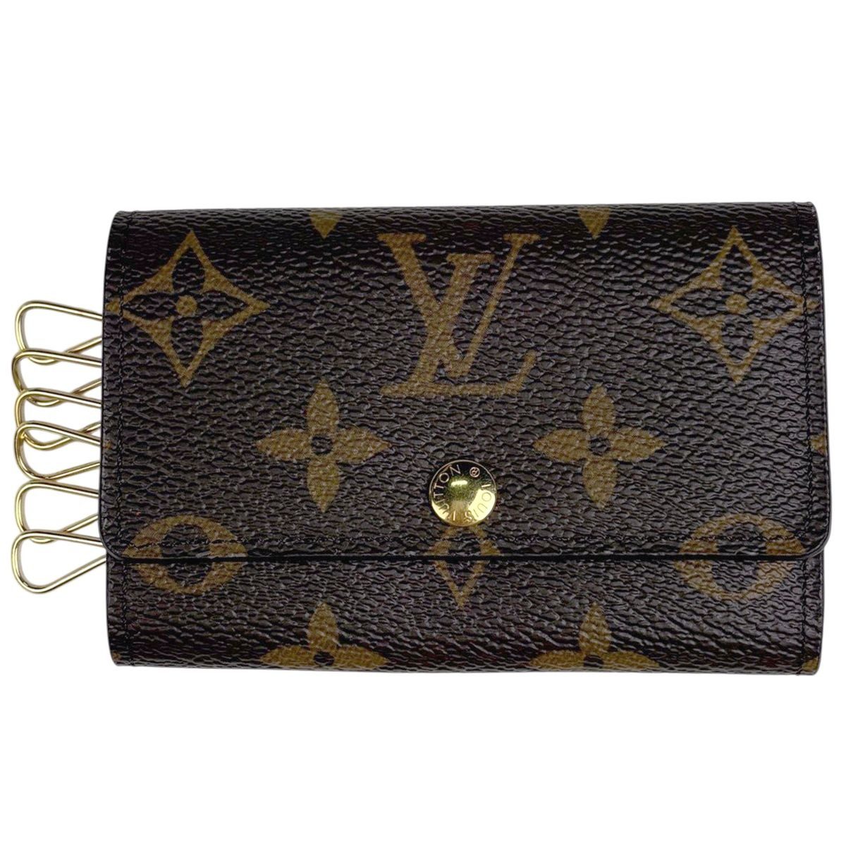 Louis Vuitton Multicles 6 Key Holder Key Hook Key Case Monogram Brown