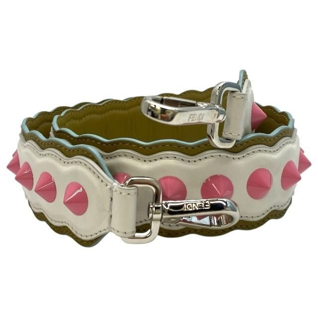 Fendi Strap You Long Shoulder Bag Accessories Studded Leather Multicolor