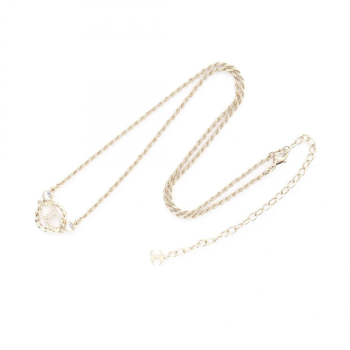 Chanel Necklace CC Logo Pink Choker — view 3