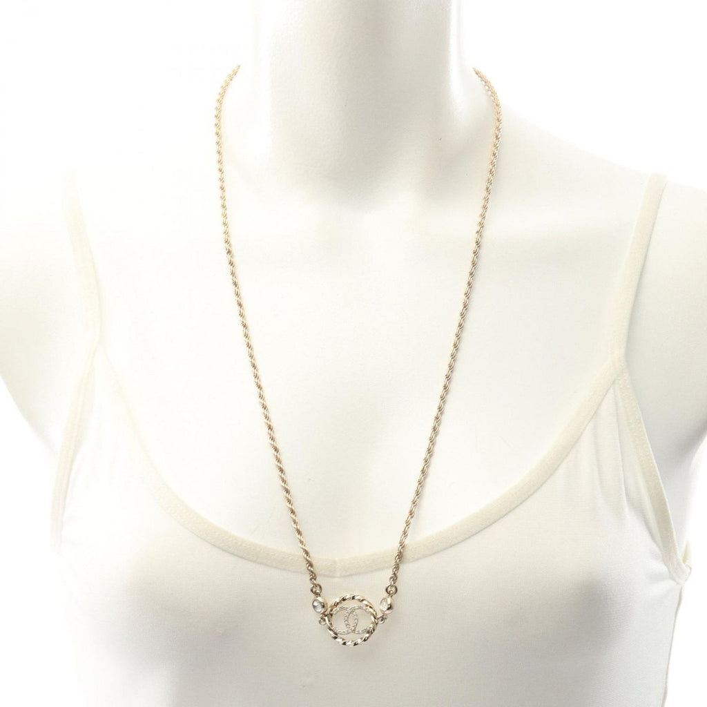 Chanel Necklace CC Logo Pink Choker — view 6
