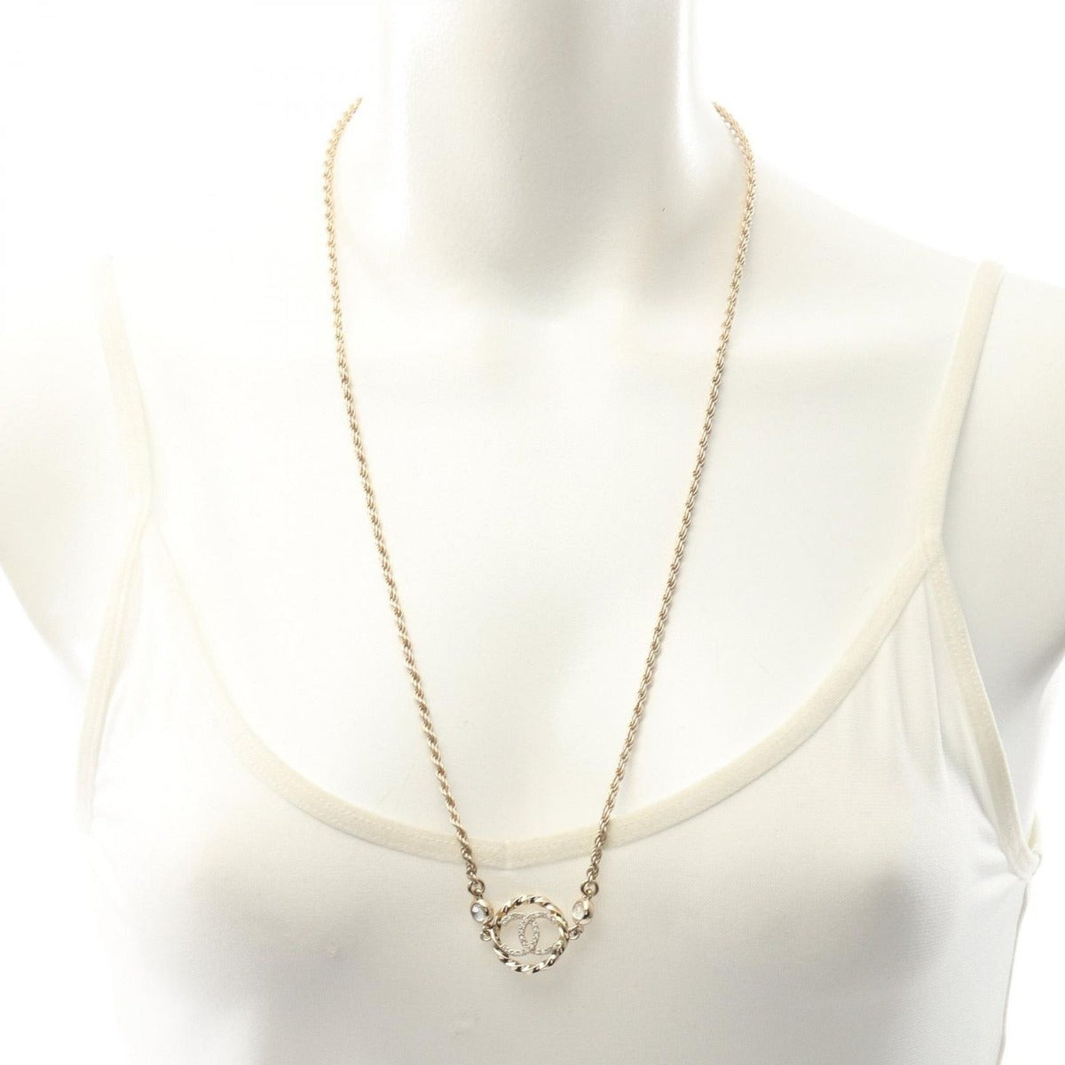 Chanel Necklace CC Logo Pink Choker — view 6