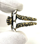 Gucci Flower Cocktail Ring S White Stones And GP — view 6