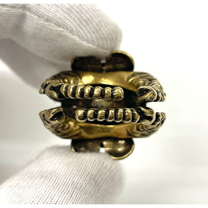 Gucci Flower Cocktail Ring S White Stones And GP — view 7