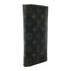 Louis Vuitton Wallet Monogram Eclipse Portefeuille Brazza Black — view 2