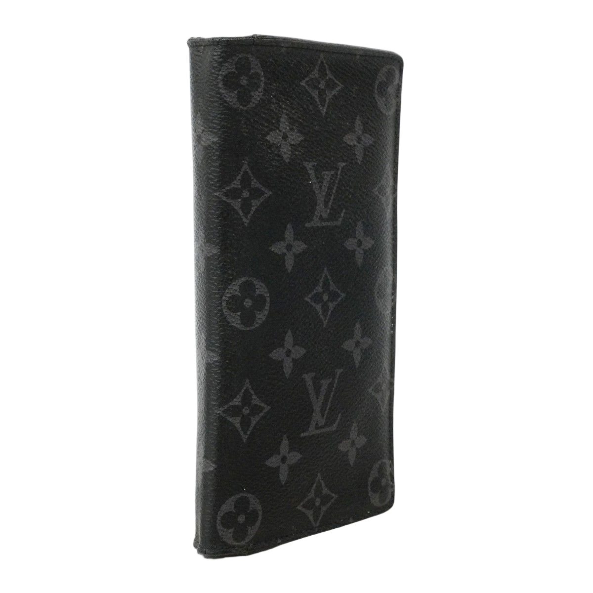 Louis Vuitton Wallet Monogram Eclipse Portefeuille Brazza Black — view 2