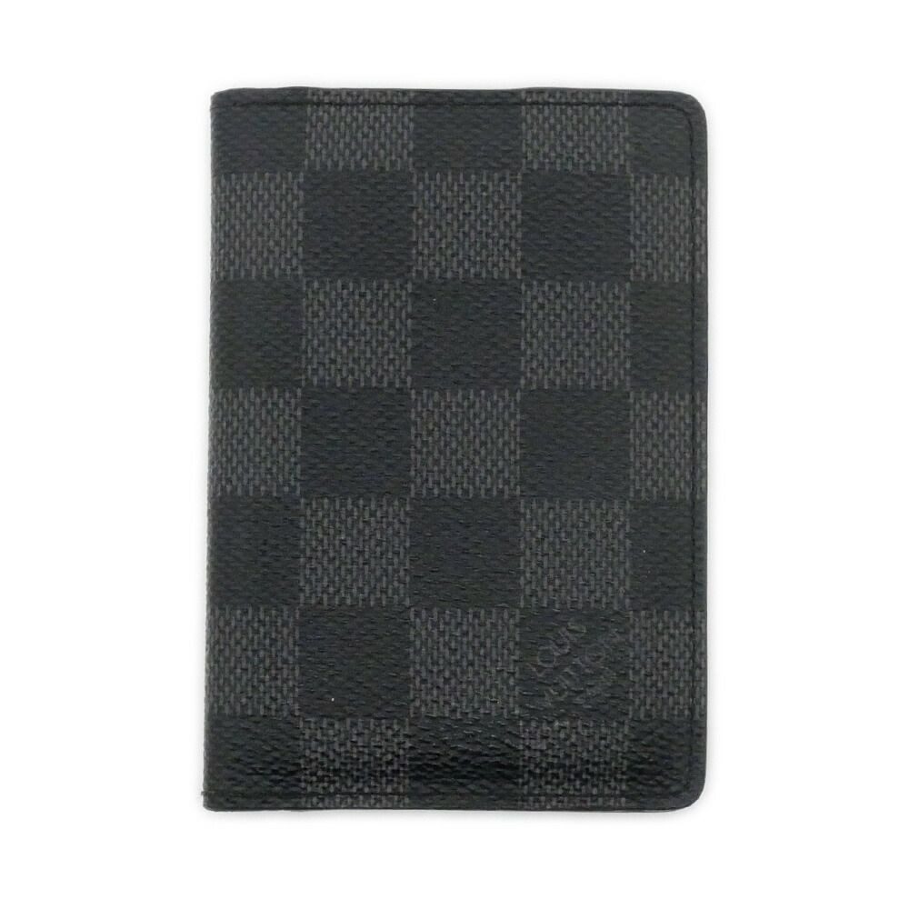 Louis Vuitton Card Case Organizer de Poche Damier Graphite Leather