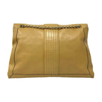 Fendi FF Logo Motif Leather 2-Way Chain Shoulder Bag Tote Beige — view 3