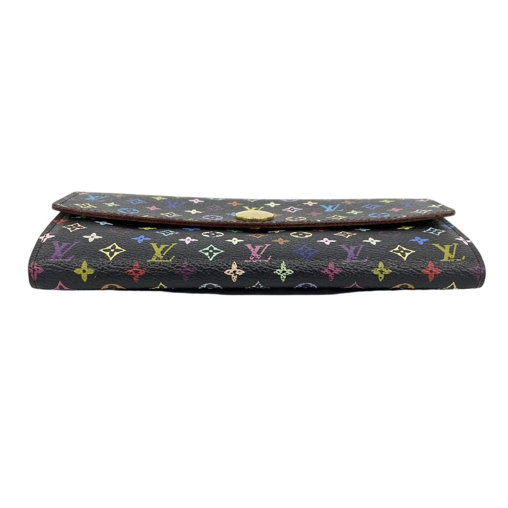 Louis Vuitton Wallet Monogram Multicolor Portefeuille Sarah Noir Pistache — view 2