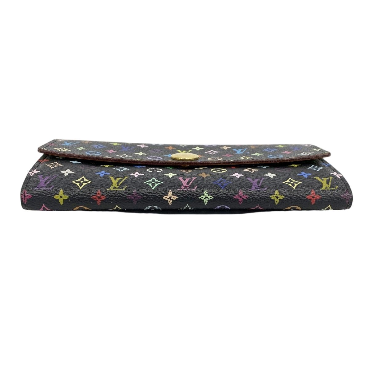 Louis Vuitton Wallet Monogram Multicolor Portefeuille Sarah Noir Pistache — view 2