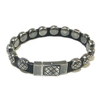 Bottega Veneta Bracelet Intrecciato AG 925 Silver and Black