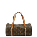 Louis Vuitton Monogram Papillon 26 Handbag Brown Leather
