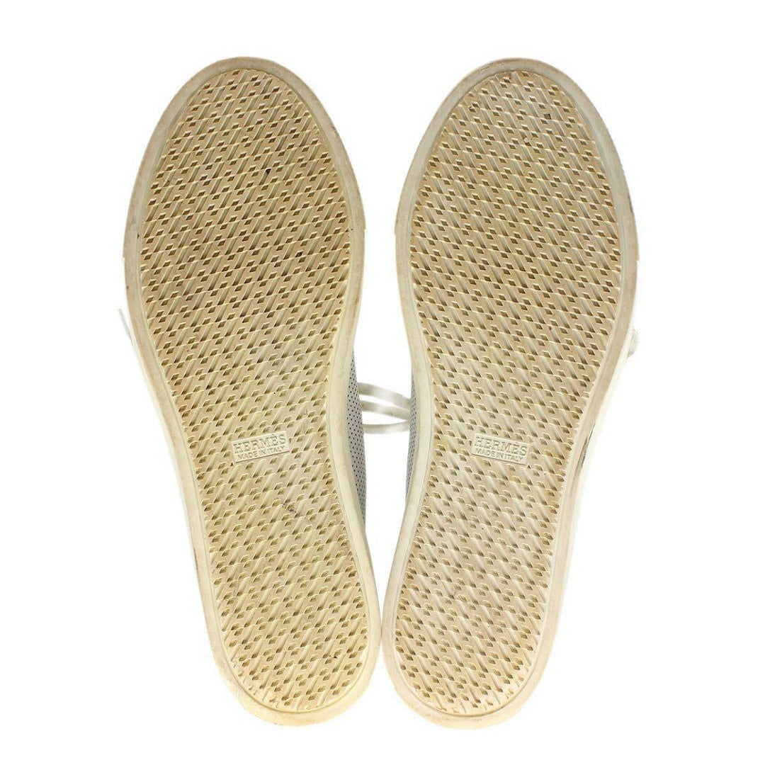 Hermes Perforated Leather High Cut Sneakers Size 42 — view 4