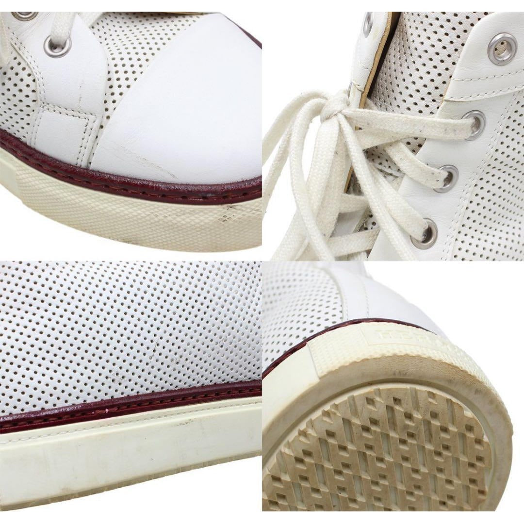 Hermes Perforated Leather High Cut Sneakers Size 42 — view 6