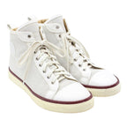 Hermes Perforated Leather High Cut Sneakers Size 42