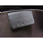Celine Handbag Macadam Boogie Bag Dark Brown Leather — view 2