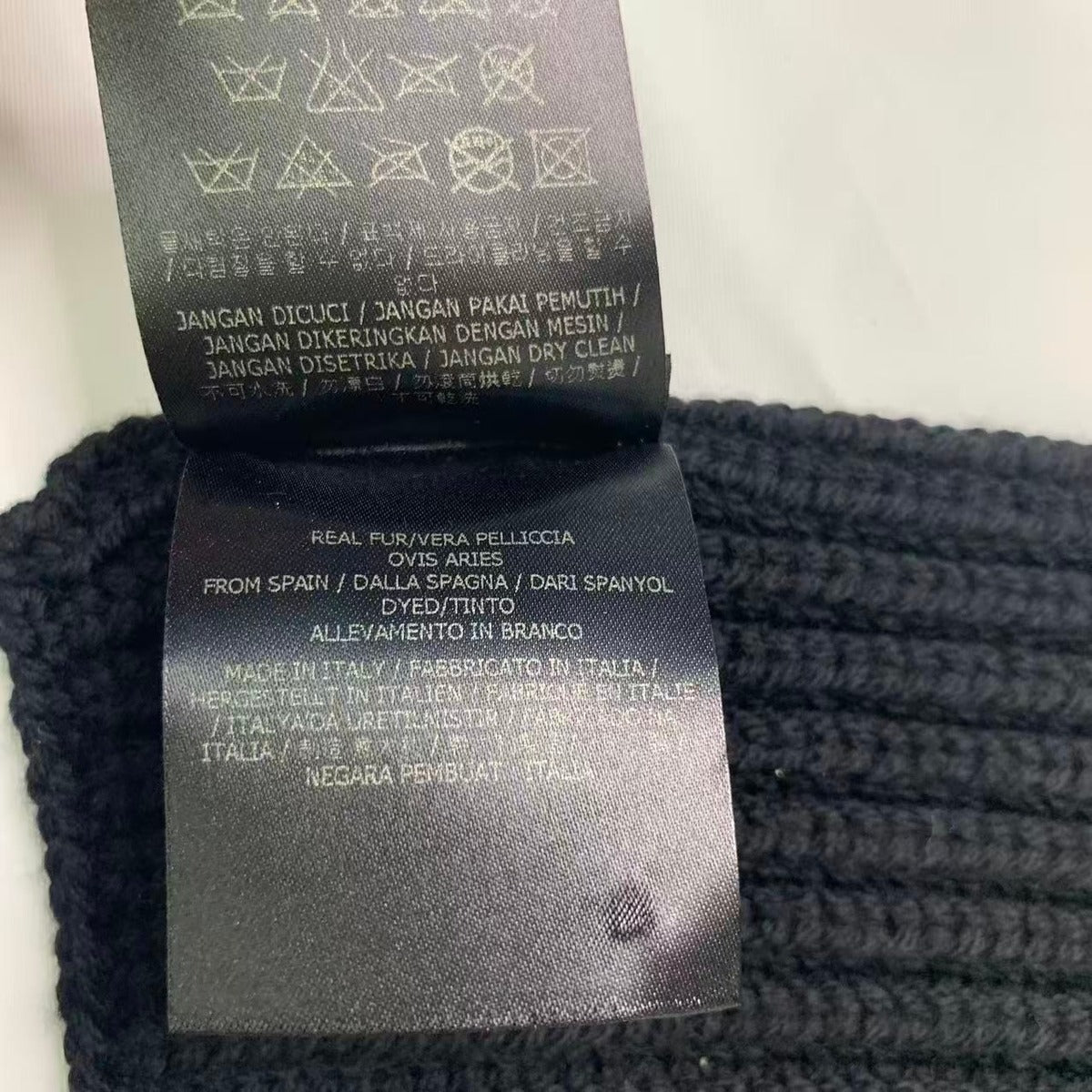 Fendi Muffler Wool Black Mon Star Scarf — view 6
