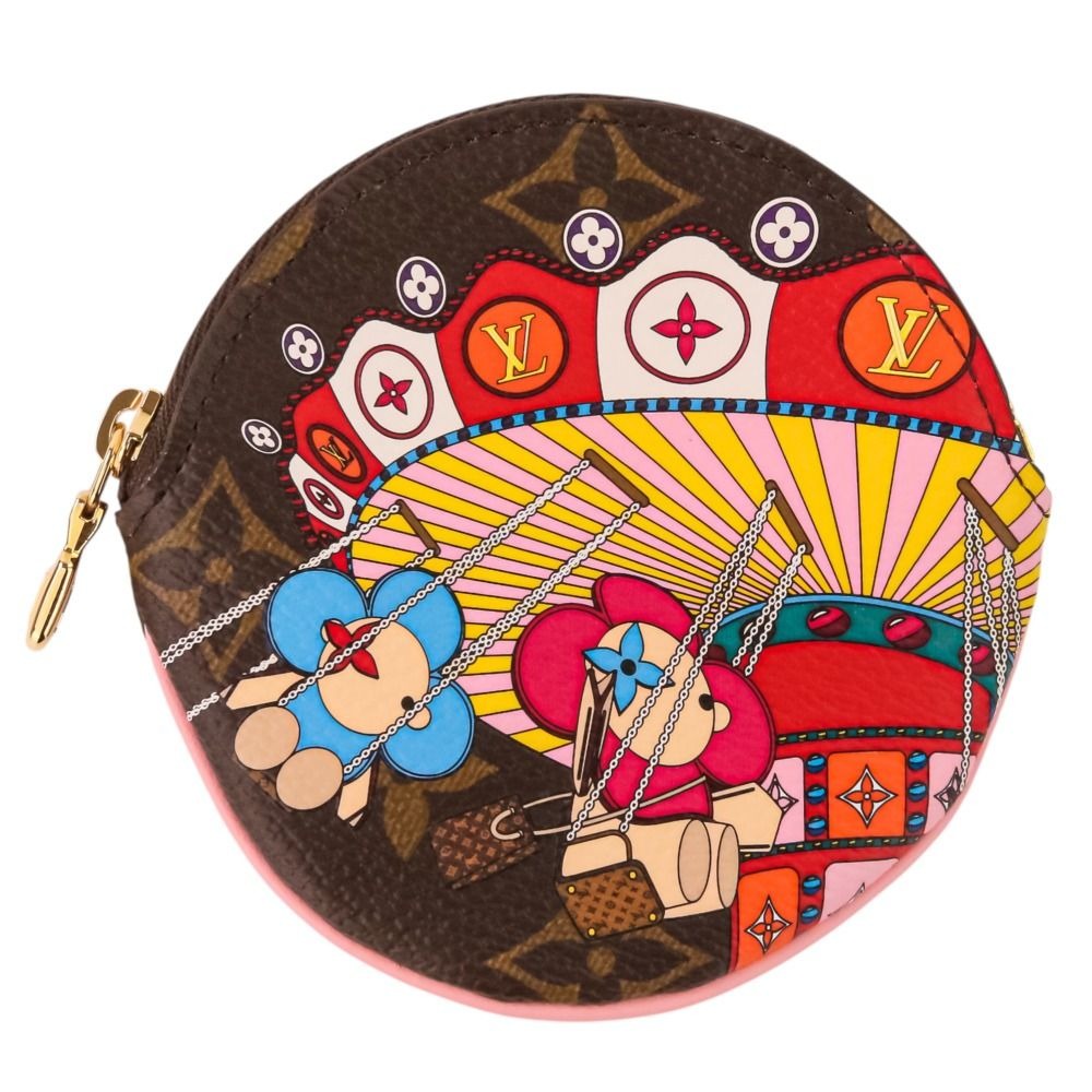 Louis Vuitton Monogram Porte Monnaie Long Vivienne Coin Case Brown