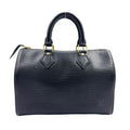 Louis Vuitton Speedy 25 Epi Noir Leather Black Handbag Gold