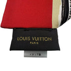 Louis Vuitton Scarf Bandeau Silk Beige Red — view 4