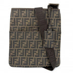 Fendi Shoulder Bag Zucca Bag Mamma Bucket Brown Gold
