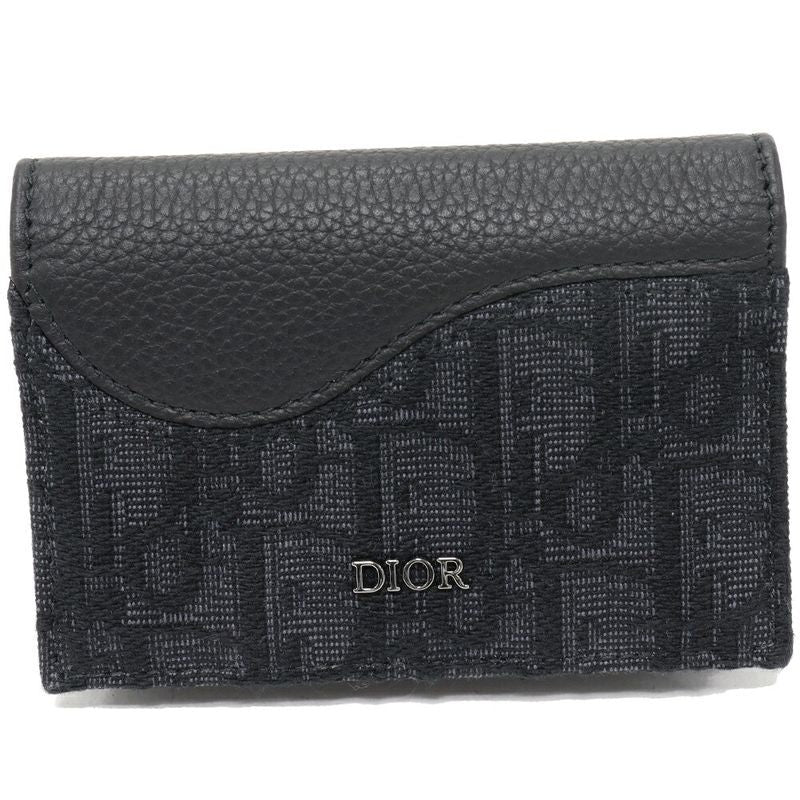Dior Business Card Holder Case Depth Oblique Saddle