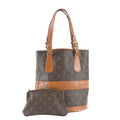 Louis Vuitton Monogram Bucket PM Leather Tote Shoulder Hand