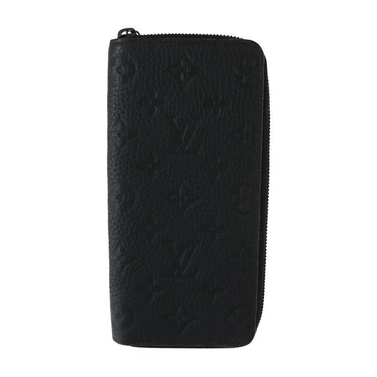 Louis Vuitton Zippy Wallet Vertical Long Taurillon Leather Black