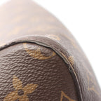 Louis Vuitton Shoulder Bag Neo Noe Noir Black Canvas Leather Brown — view 6