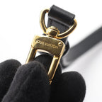 Louis Vuitton Shoulder Bag Neo Noe Noir Black Canvas Leather Brown — view 8
