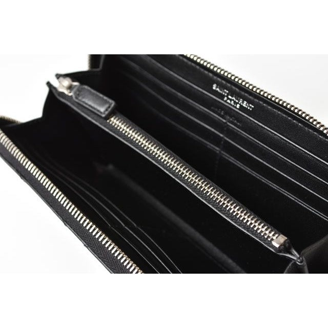 Saint Laurent Paris Long Wallet Leather Black — view 6
