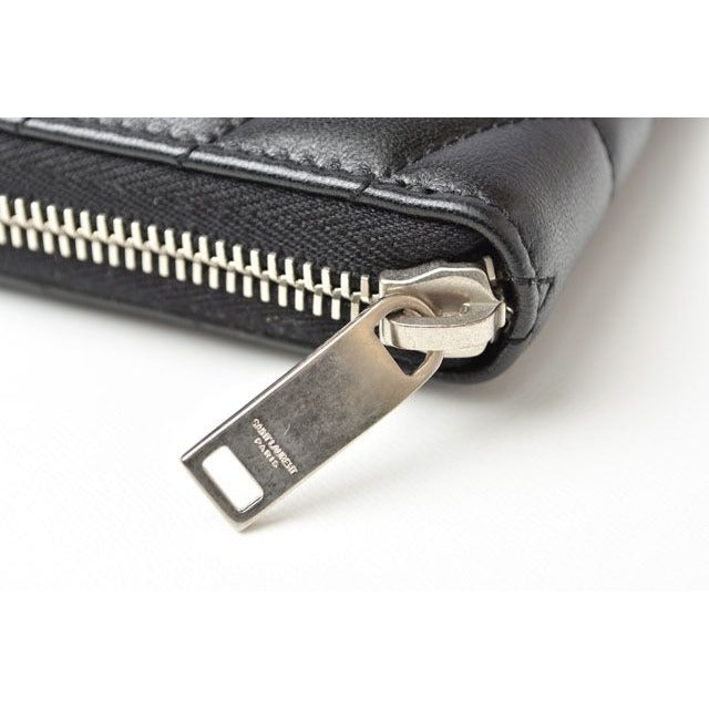 Saint Laurent Paris Long Wallet Leather Black — view 7
