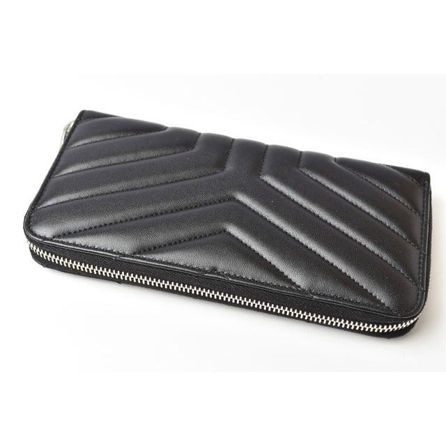 Saint Laurent Paris Long Wallet Leather Black — view 9