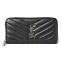 Saint Laurent Paris Long Wallet Leather Black