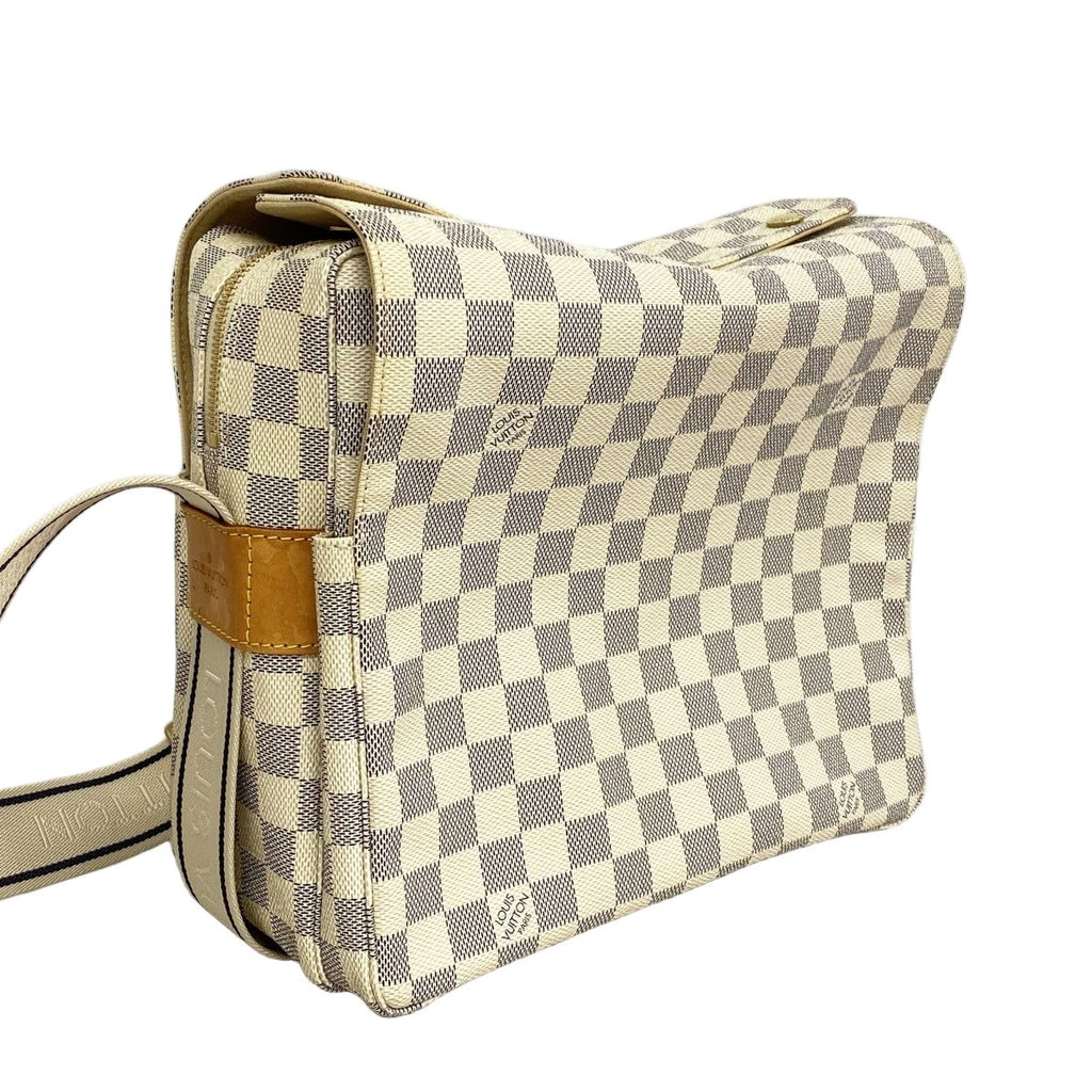 Louis Vuitton Shoulder Bag Damier Azur Naviglio White — view 2