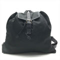 Prada Triangle Logo Nylon Tessuto Backpack Pack Black