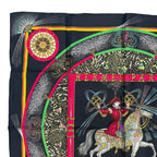 Hermes Scarf Silk Carre 90 Feux D'artifice Black — view 2