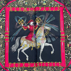 Hermes Scarf Silk Carre 90 Feux D'artifice Black — view 6