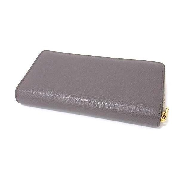 Gucci Zumi Leather Zip Around Wallet Coin Purse Bill Gray — view 2