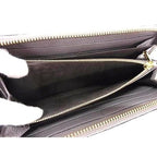 Gucci Zumi Leather Zip Around Wallet Coin Purse Bill Gray — view 4