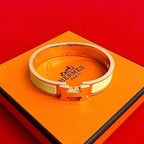 Hermes Click H Bracelet Bangle Accessories Gold Yellow — view 2