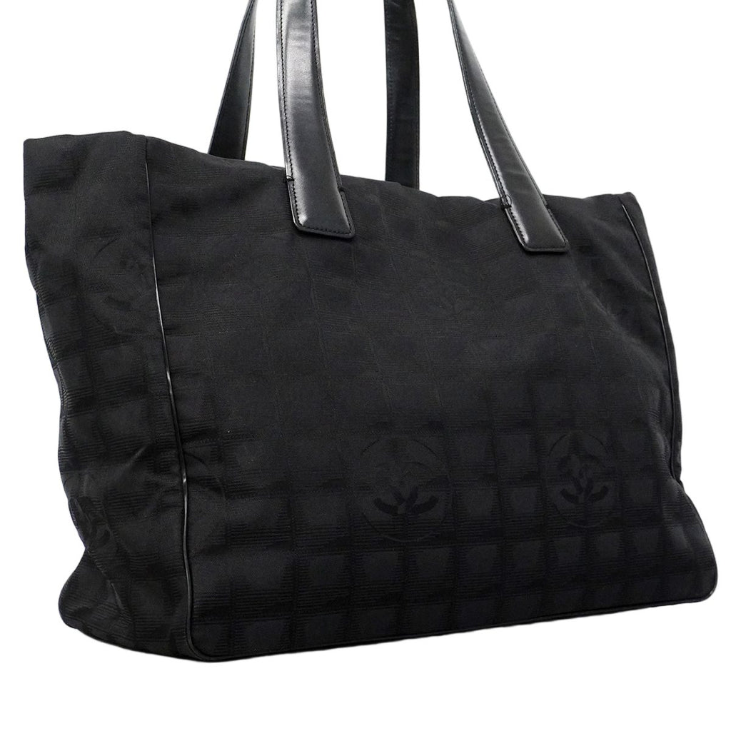 Chanel Tote New Travel Nylon Black Champagne Gold — view 2