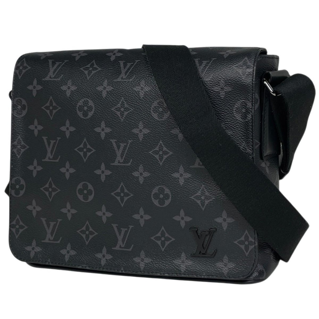 Louis Vuitton District PM NM Shoulder Crossbody Bag Monogram Eclipse Noir Black