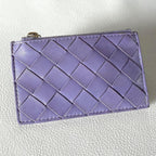 Bottega Veneta Intrecciato Key Pouch Purple