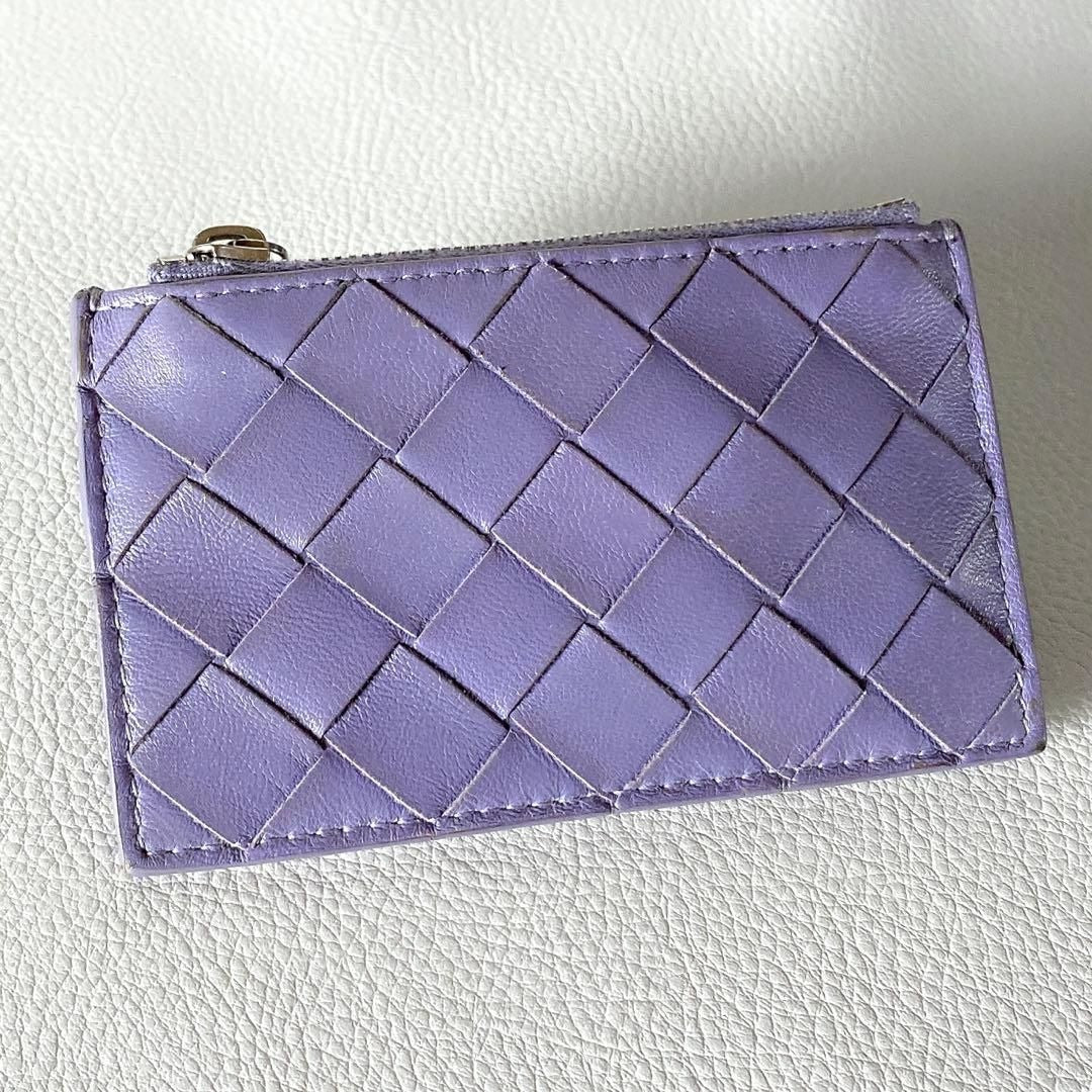 Bottega Veneta Intrecciato Key Pouch Purple