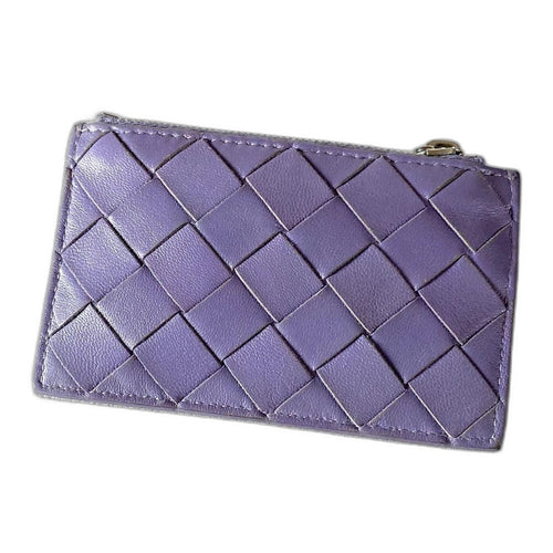 Bottega Veneta Intrecciato Key Pouch Purple — view 2