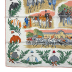 Hermes Carre 90 Scarf Silk Chantilly Racecourse White Box — view 5