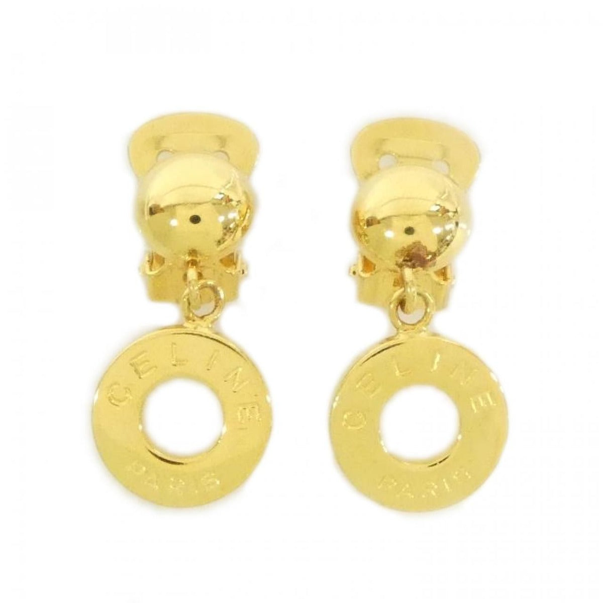 Celine Vintage Earrings Gold