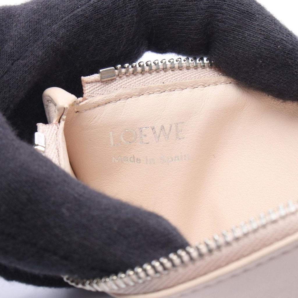 Loewe Coin Case Pebble Card Baby Pink Leather Holder — view 4