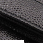 Saint Laurent Cassandra Chain Wallet Shoulder Bag Black Leather — view 7